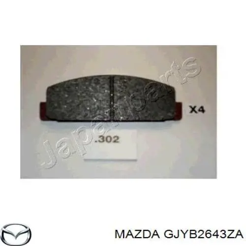 Задние дисковые колодки Mazda GJYB2643ZA