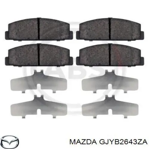 Колодки дисковые  Mazda GJYB2643ZA цена, от 15.25 USD