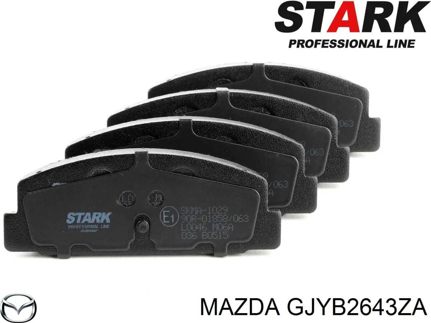 Задние тормозные колодки GJYB2643ZA Mazda