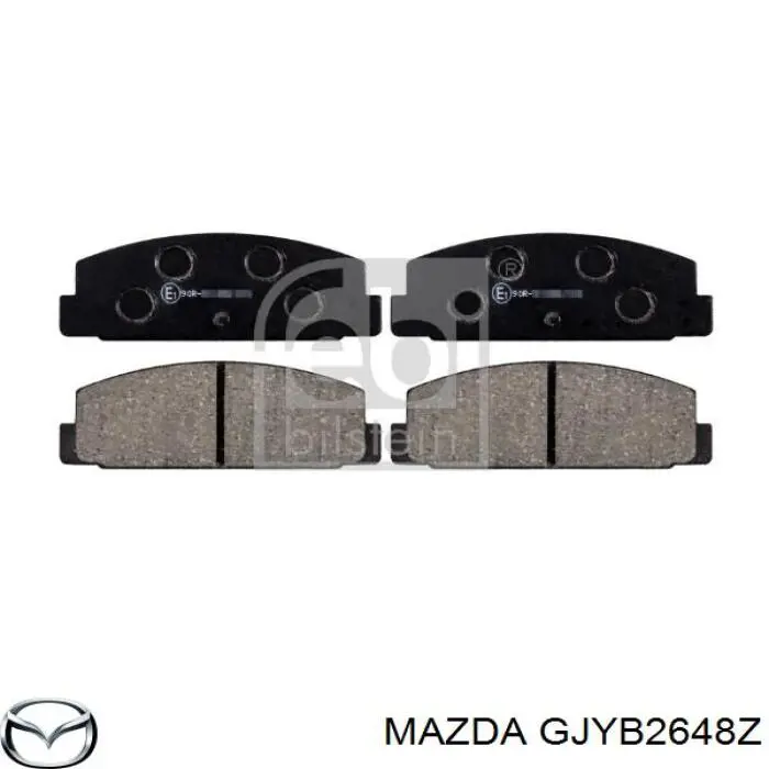 Колодки дисковые  Mazda GJYB2648Z цена, от 15.90 USD