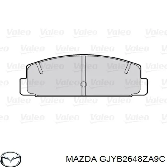 Задние тормозные колодки GJYB2648ZA9C Mazda