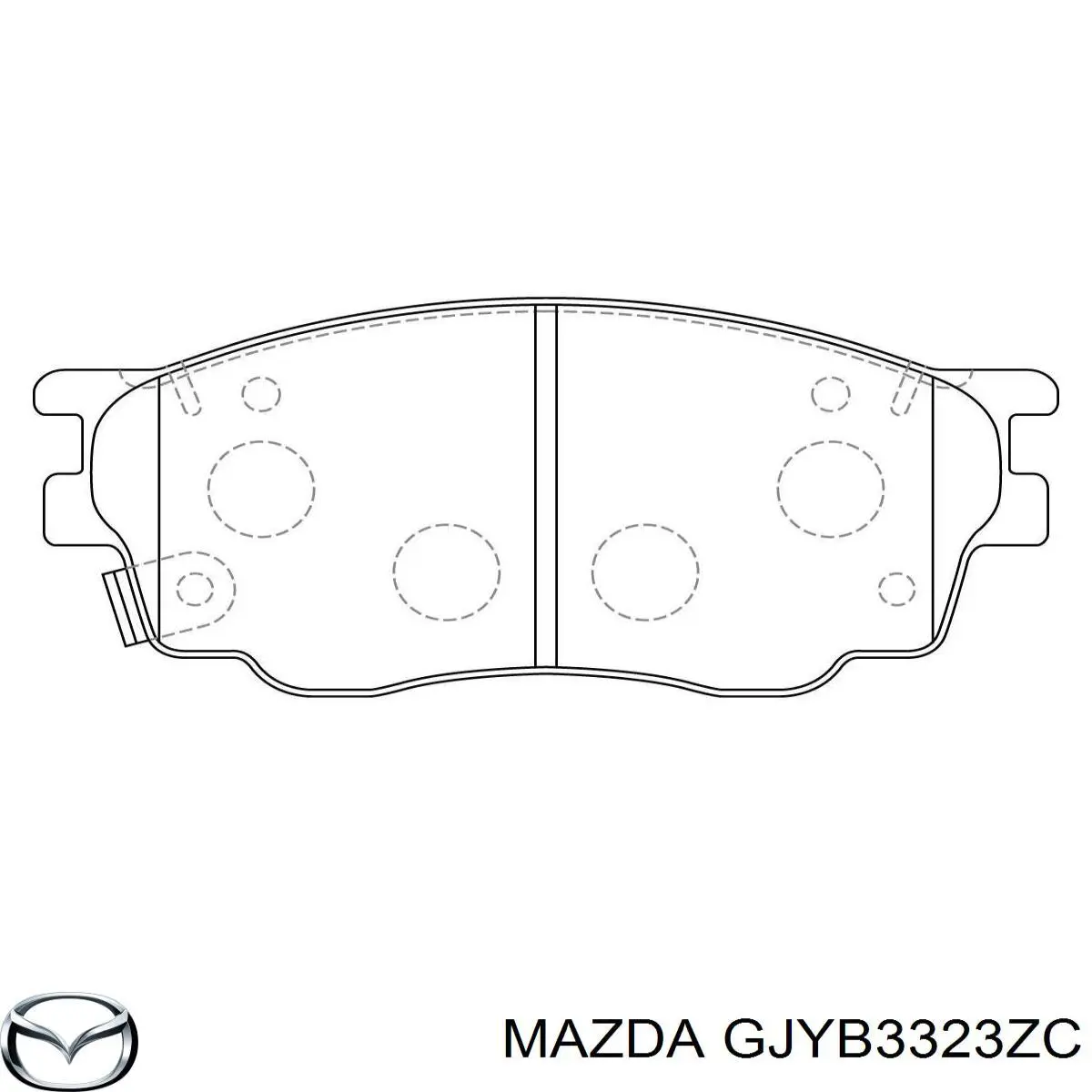 Колодки Mazda GJYB3323ZC цена, от 19.95 USD