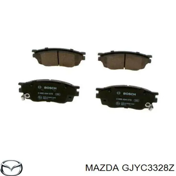 Передние тормозные колодки GJYC3328Z Mazda