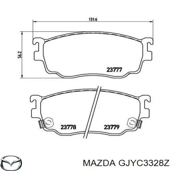 Колодки Mazda GJYC3328Z цена, от 20.13 USD