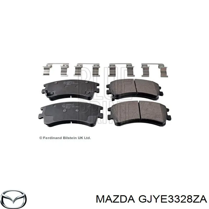 Передние тормозные колодки GJYE3328ZA Mazda