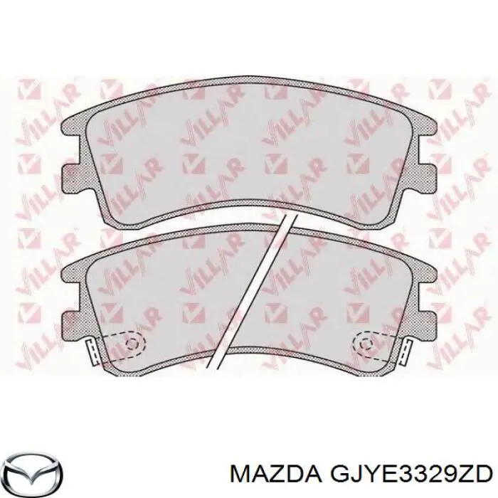 Передние тормозные колодки GJYE3329ZD Mazda