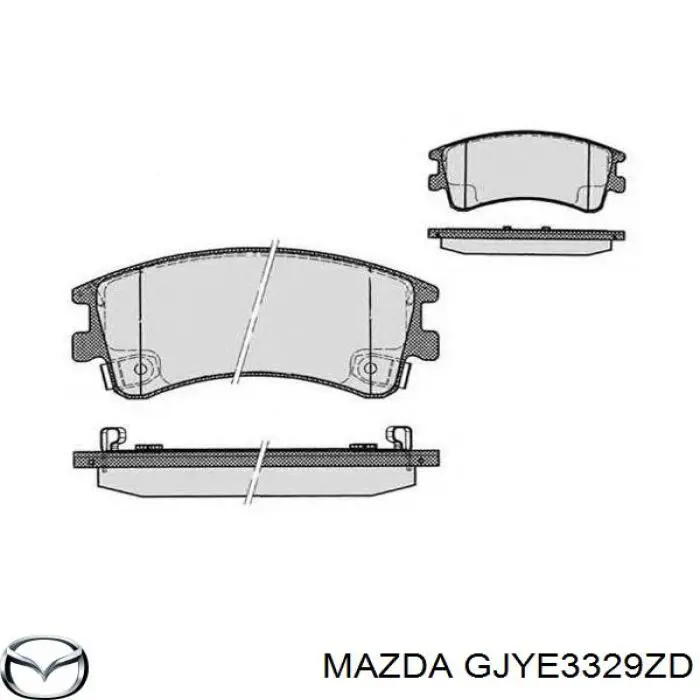 Колодки Mazda GJYE3329ZD цена, от 23.79 USD