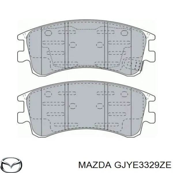 GJYE3329ZE Mazda Колодки передние