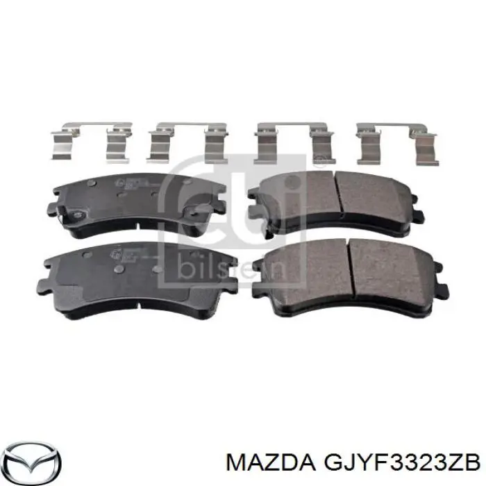 Передние тормозные колодки GJYF3323ZB Mazda