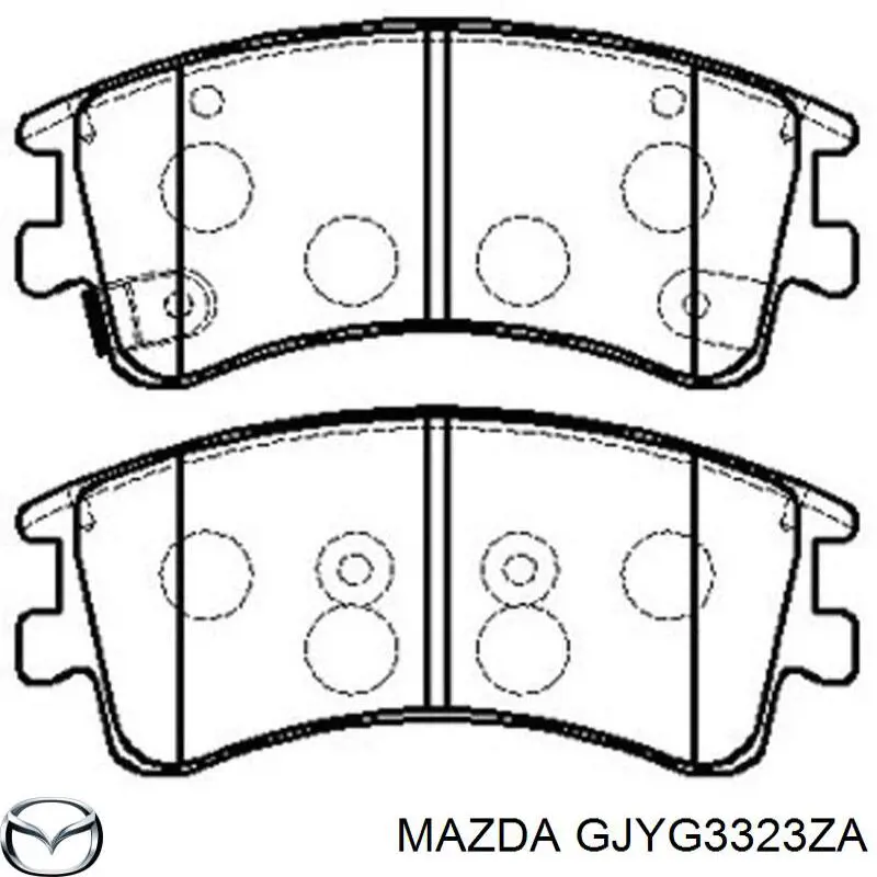 Купить GJYG3323ZA Mazda Колодки тормозные