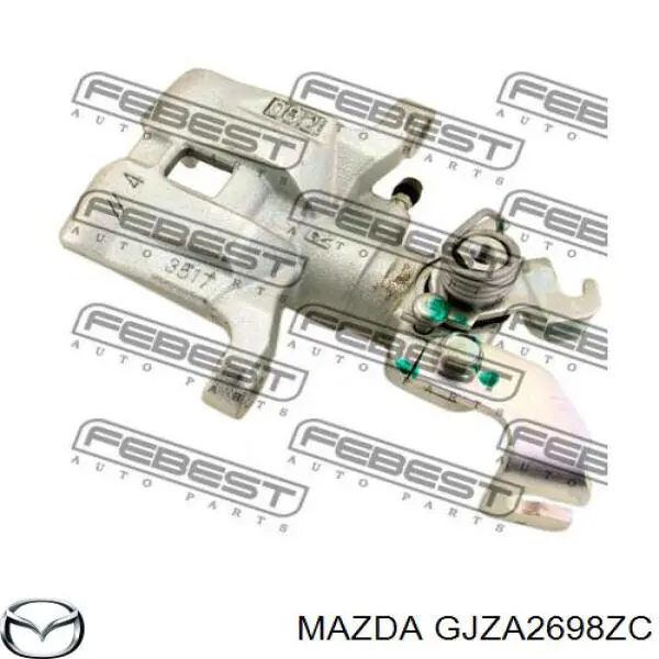 GJZA2698ZC Mazda Суппорт тормозной задний правый
