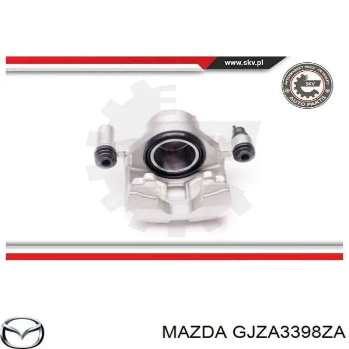 Купить GJZA3398ZA Mazda Суппорт тормозной передний правый