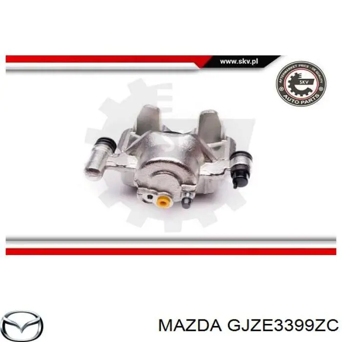 Суппорт тормозной передний левый Mazda GJZE3399ZC