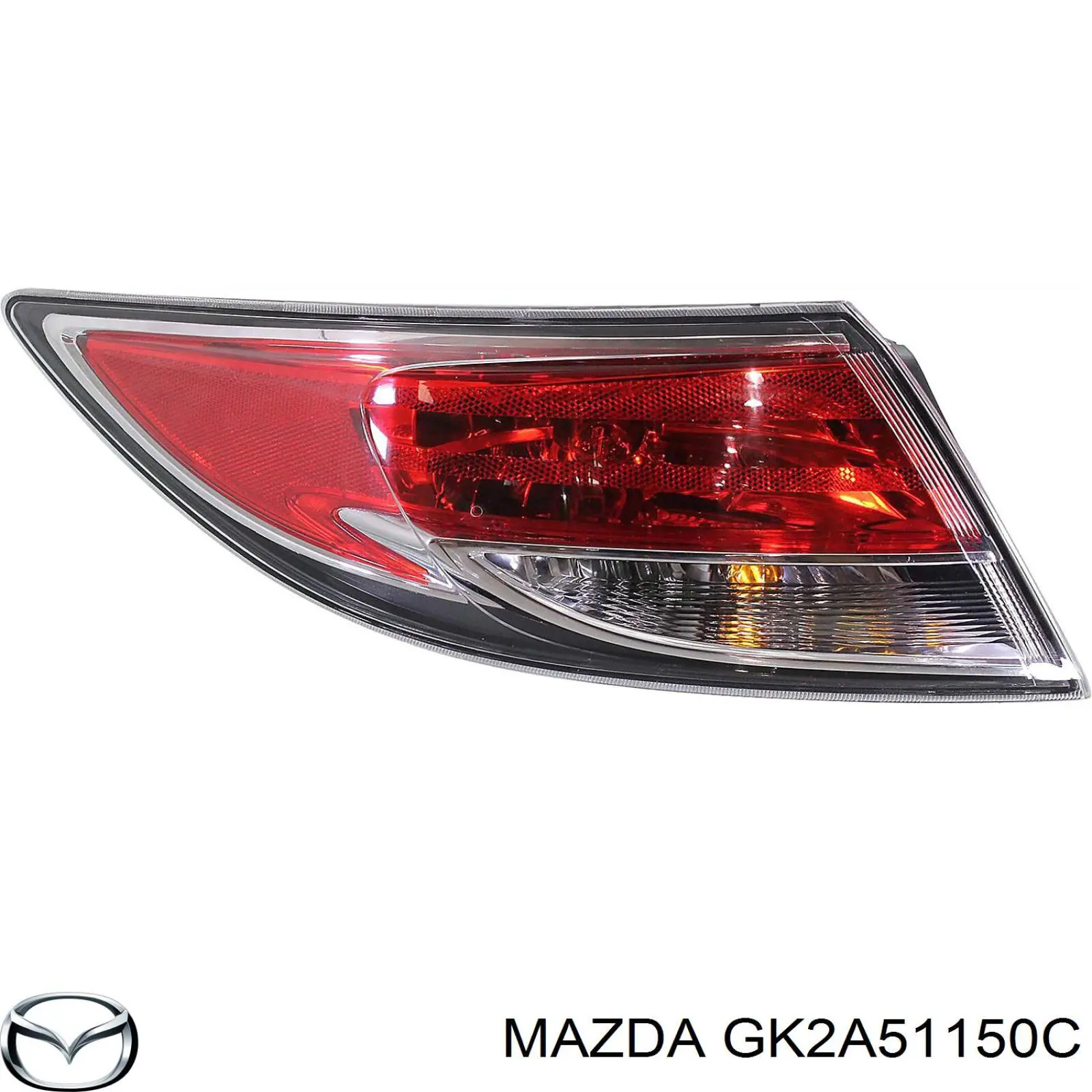 Фонарь задний правый внешний GK2A51150C Mazda