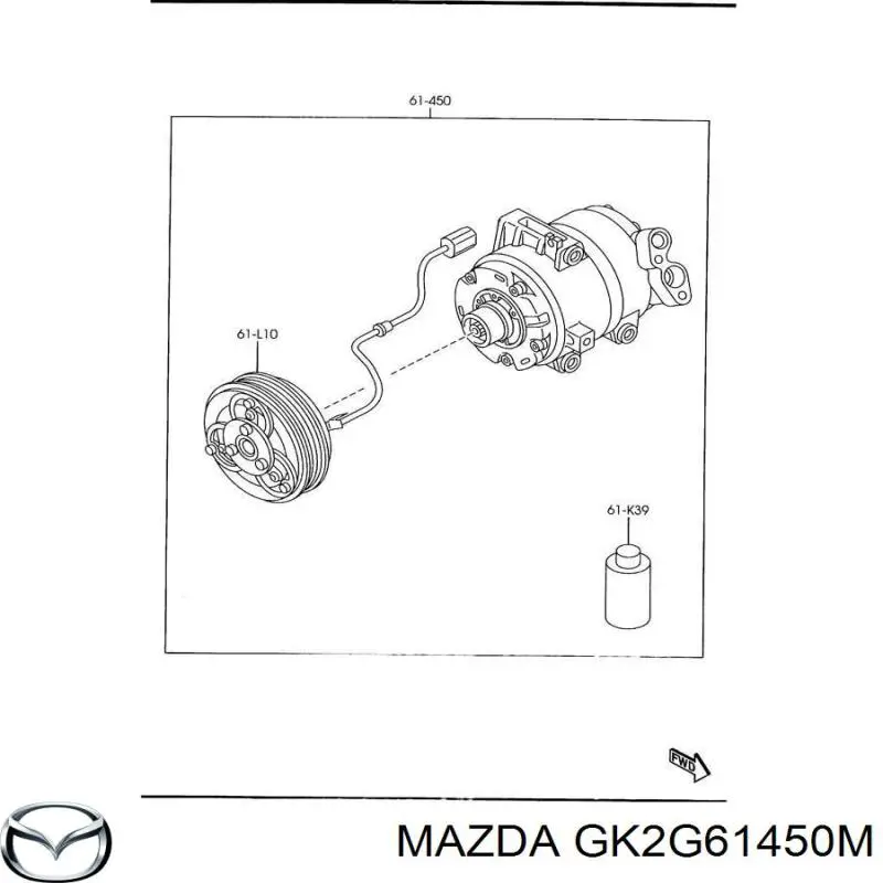 GK2G61450M Mazda 