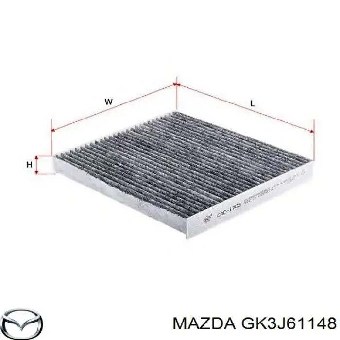 Фильтр салона на Mazda 6 GG