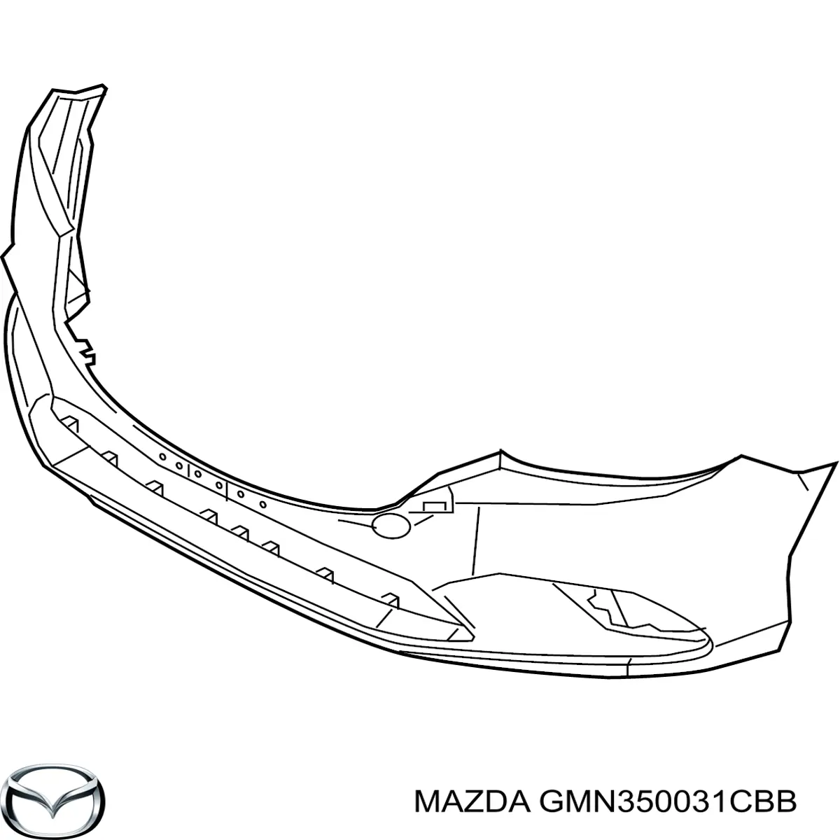GMN350031CBB Mazda Бампер передний в сборе