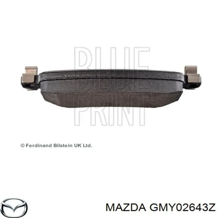 Задние тормозные колодки GMY02643Z Mazda