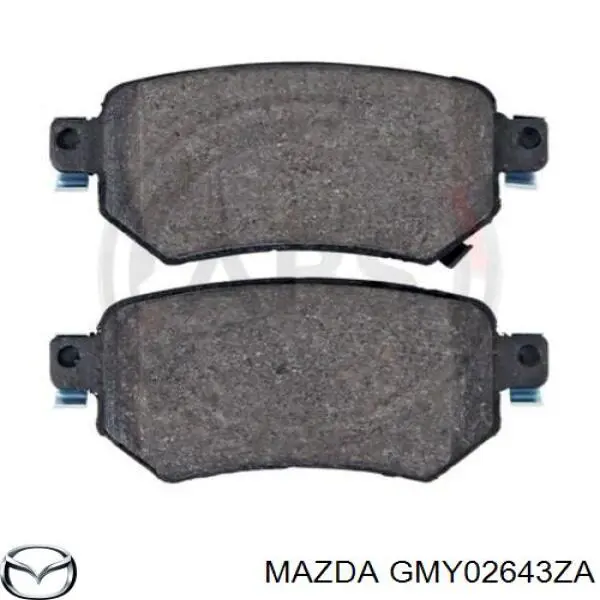 GMY02643ZA Mazda sapatas do freio traseiras de disco