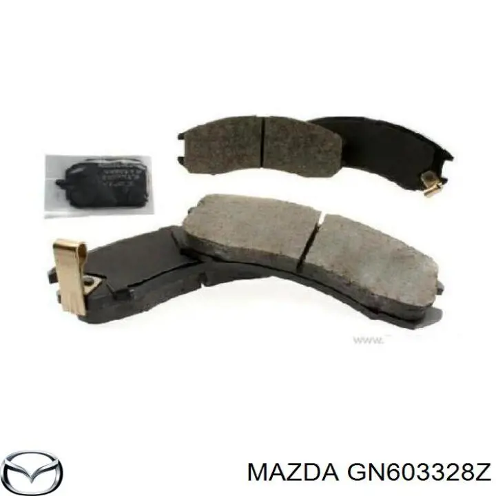GN603328Z Mazda колодки тормозные передние дисковые