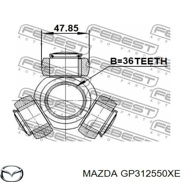 Купить GP312550XE Mazda Вал приводной правый