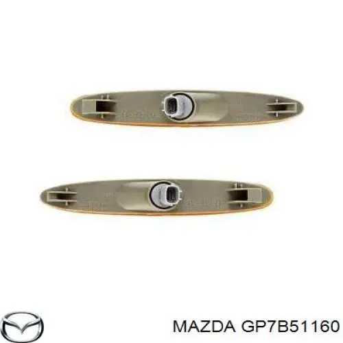 Фонарь задний левый внешний GP7B51160 Mazda