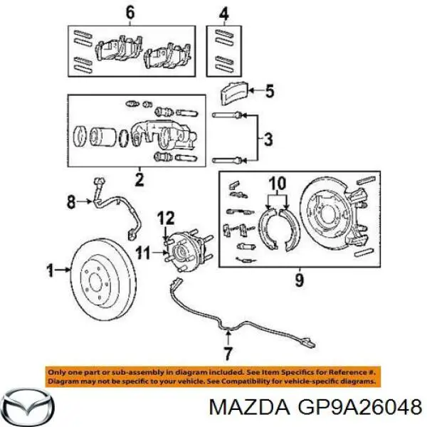 Mazda GP9A26048 цена, от 5.14 USD