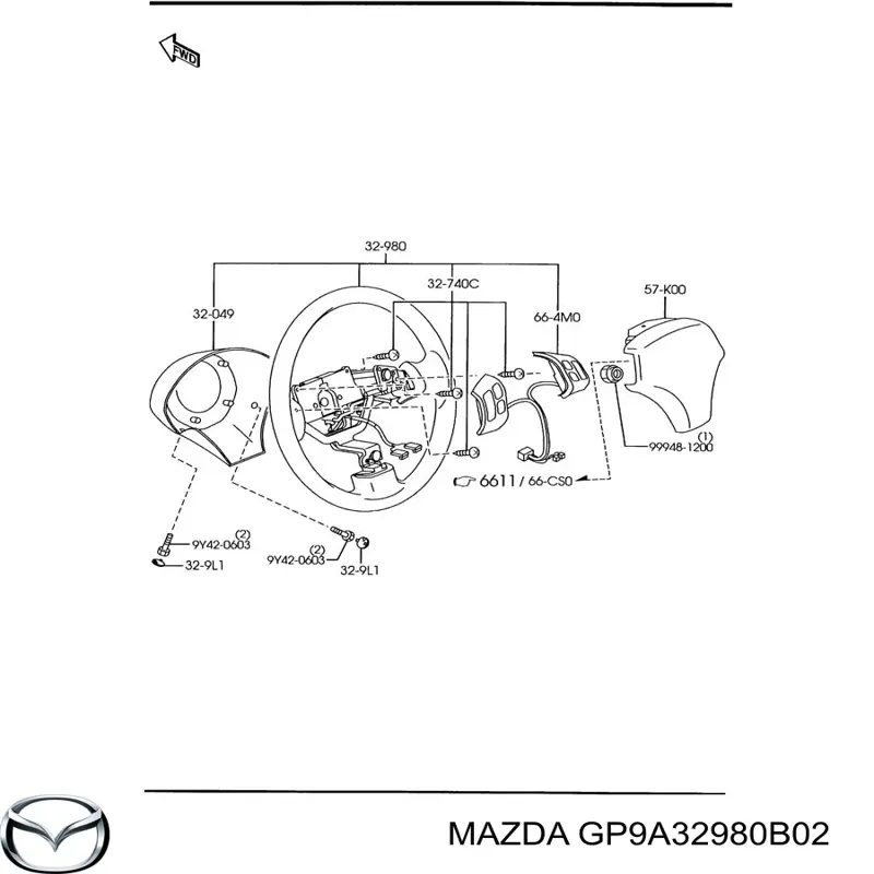 Volante para Mazda 6 (GG)