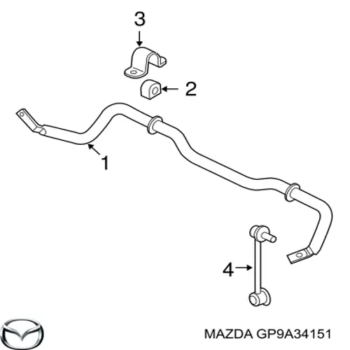 Передний стабилизатор Мазда 6 MPS (Mazda 6)