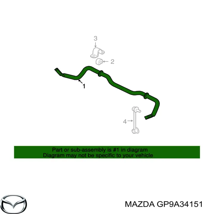 Стабилизатор передней устойчивости на Mazda 6 MPS GG