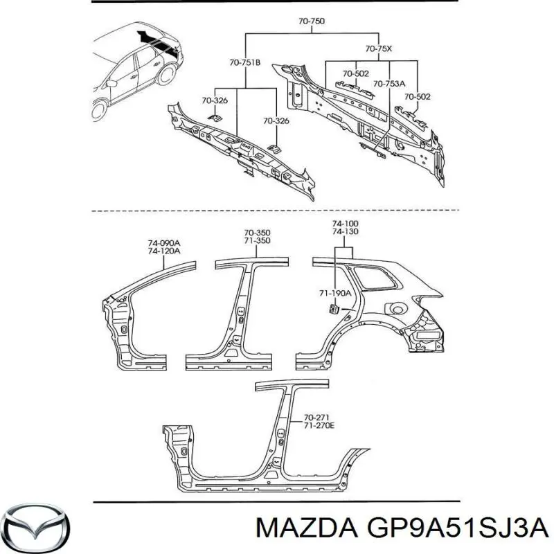 GP9A51SJ3A Mazda 