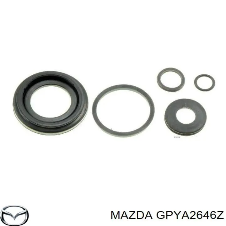GPYA2646Z Mazda kit de reparação de suporte do freio traseiro