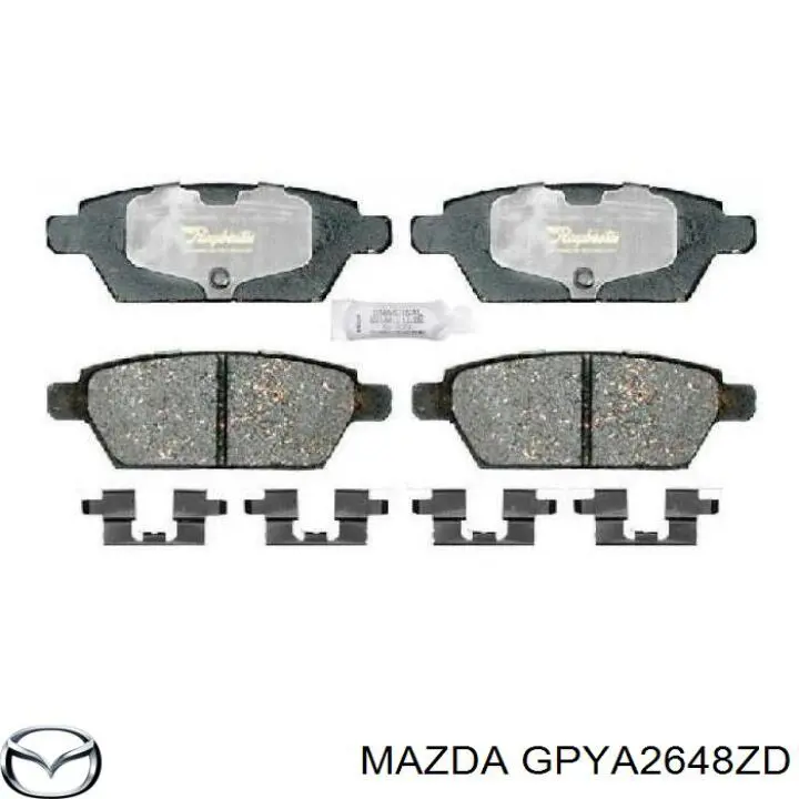 Купить GPYA2648ZD Mazda Колодки тормозные задние, дисковые