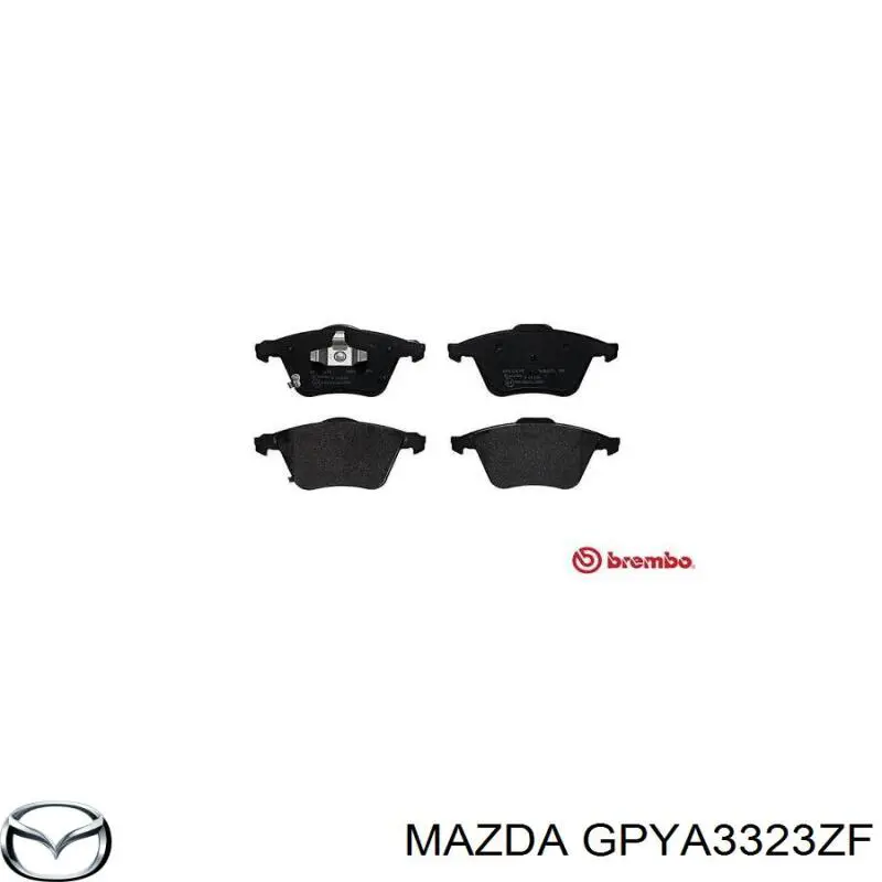 GPYA3323ZF Mazda колодки тормозные передние дисковые