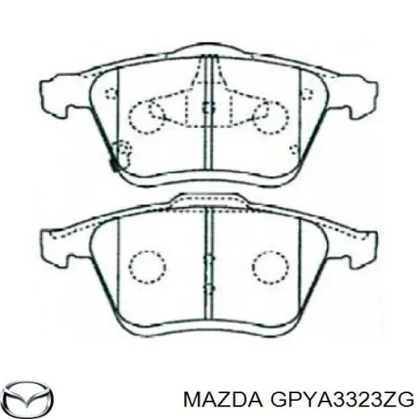 Купить GPYA3323ZG Mazda Колодки тормозные