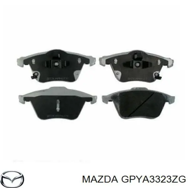 GPYA3323ZG Mazda колодки тормозные передние дисковые