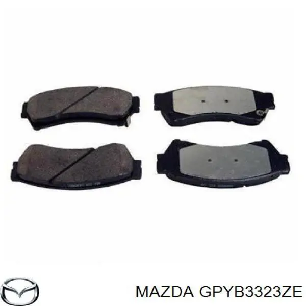 Передние тормозные колодки GPYB3323ZE Mazda