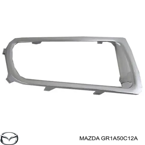 Заглушка (решетка) противотуманных фар бампера переднего правая на Mazda 6 GY