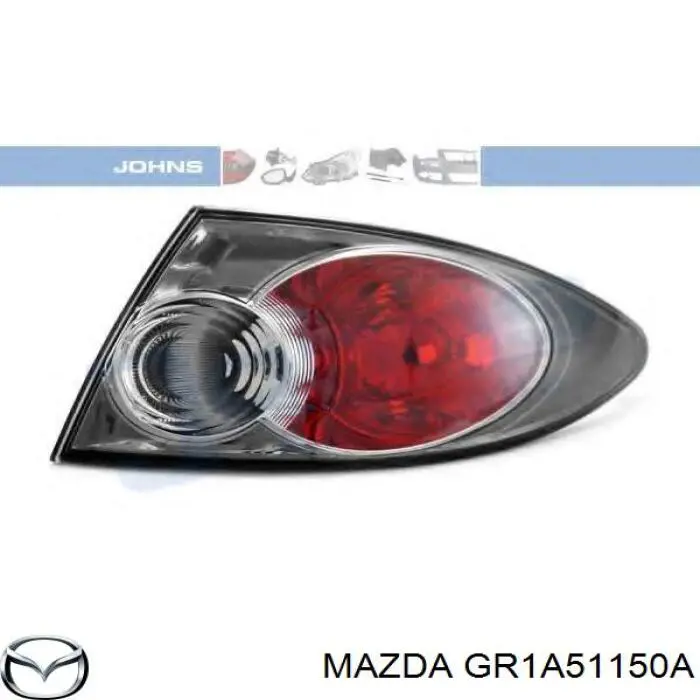 GR1A51150A Mazda фонарь задний правый внешний