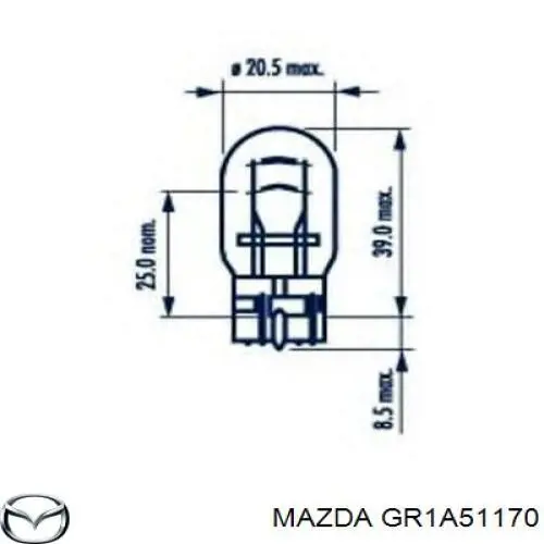 Фара задняя правая внешняя Mazda GR1A51170 цена, от 52.48 USD