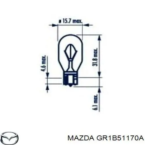 GR1B51170A Mazda фонарь задний правый внешний