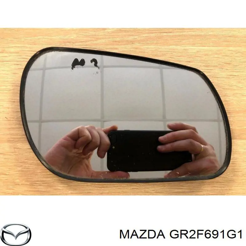 Elemento espelhado do espelho de retrovisão direito para Mazda 3 (BK12)
