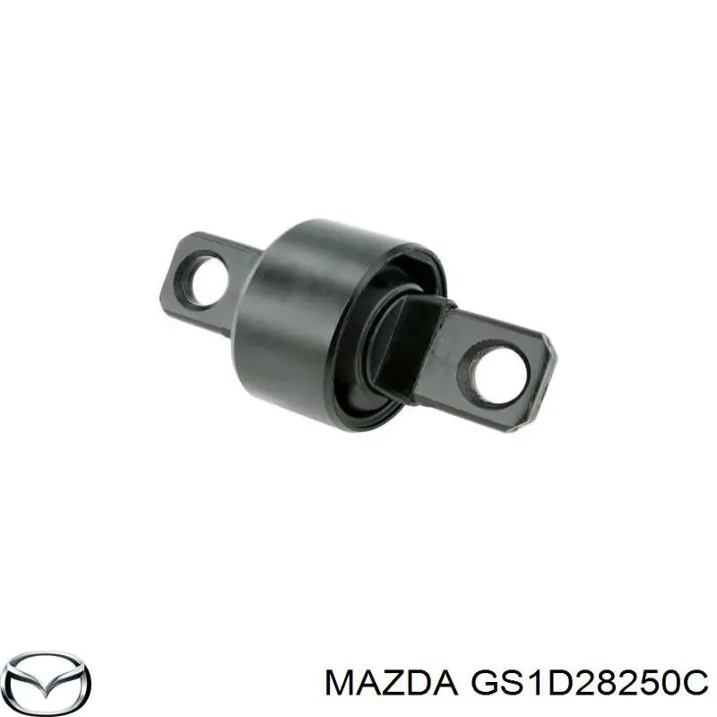 GS1D28250C Mazda braço oscilante (tração longitudinal inferior esquerdo de suspensão traseira)