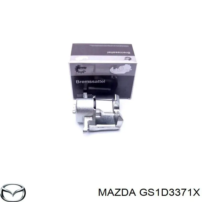GS1D3371X Mazda суппорт тормозной передний левый