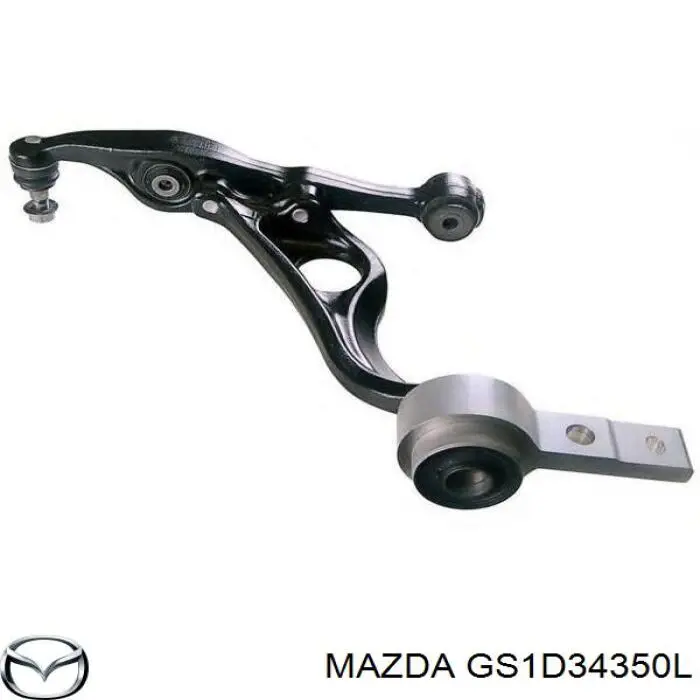 GS1D34350L Mazda braço oscilante inferior esquerdo de suspensão dianteira