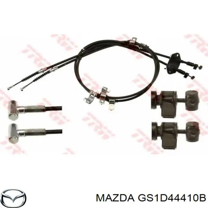 GS1D44410B Mazda Трос ручного тормоза задний правый/левый