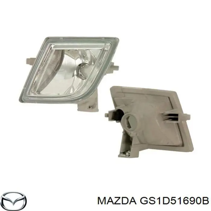 GS1D51690B Mazda luzes de nevoeiro esquerdas