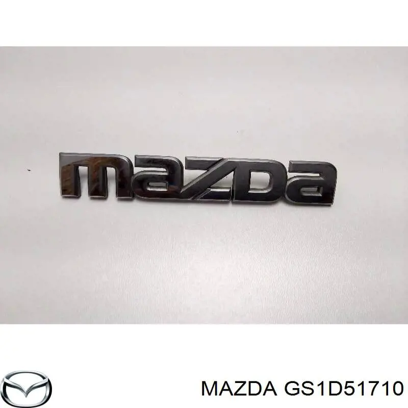 GS1D51710 Mazda emblema de tampa de porta-malas (emblema de firma)