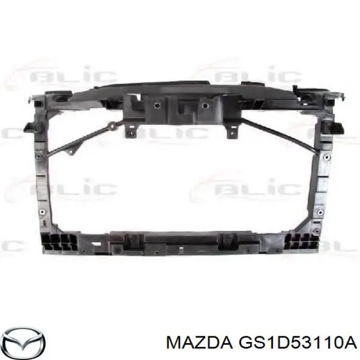 Суппорт радиатора в сборе (монтажная панель крепления фар) Mazda GS1D53110A