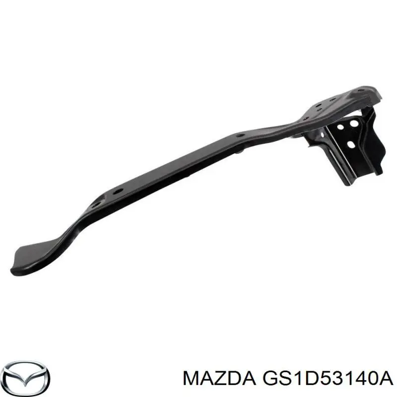 Suporte direito do radiador (painel de montagem de fixação das luzes) para Mazda 6 (GH)